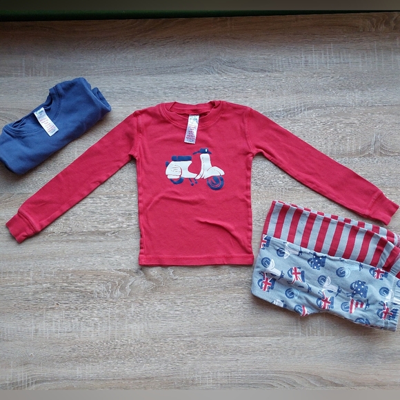 2011 Mini Boden twin pack UK scooter pajamas size 7 - Picture 5 of 16